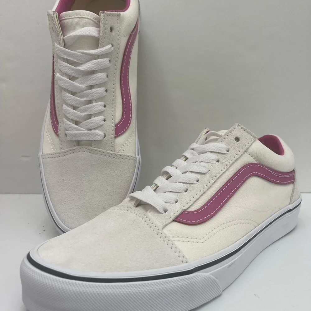 Vans WMNS Old Skool
Pop Raspberry Rose Sneakers 
VN000CR5YLZ
 Cream Pink Low-Top - Picture 15 of 16